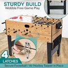 48  6-in-1 Multi-game Electric Air Hockey  Foosball Soccer  Pool  Ping Pong 