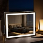 Hollywood Led Vanity Makeup Mirror With 3 Color Modes 5x Magnifier Usb Charging