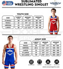 Exxact Sports Sublimated Youth Wrestling Singlet For Boys  Premium Singlets