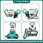 220v 3ph Electric Plate Steel Plate Flat Beveling Machine End Chamfering Beveler