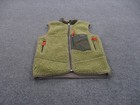 Patagonia Vest Jacket Boy M 10 Green Sherpa Fleece Outdoors Hiking Camping