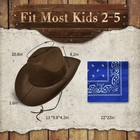 Toddler Cowboy Hat   Blue Bandana Ages 2-5   Baby Infant Gift For Birthday