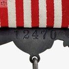  12470 U s  Spanish American War Veterans Medal Numbered Badge 1898-1902