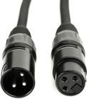 10 Ft Dmx Cable 3 Pin Xlr Male To Female 110 Ohm Black 4 Pack