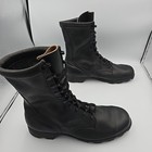 Combat Work Soft Toe 80s Punk Leather Motorcycle Biker Mens Boots Size 12r Vtg 
