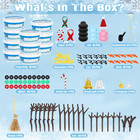 Snowman Crafts For Kids  10 Pack Christmas Craft Diy Snowman Kit  Build A Snowma