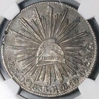1834 3-do Ngc Au 55 Mexico 8 Reales Durango Mint Scarce Silver Coin  25031102c 