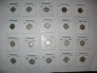 20 Lot Canada Newfoundland Nfld Ten 10 Cent Silver Coins Various Years   Nice  