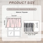 18  W X 52  L Curtain Valances For Windows  Dark Gray  Set Of 1 Panel