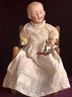 Antique German 11    Gebruder Heubach 7647 Bisque Shoulder Head Character Boy Doll