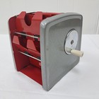 Vintage Arrco Manually Operated Playing Card Shuffler Red And Silver 