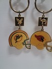 Vintage Nfl Key Chains - Lot Of 8 Helmet Keychains - Metal Keychains - Nfl 1988