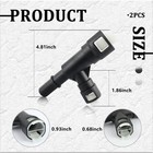 2pcs Coolant Hose Connector Replacement For Gmc Chevrolet Cadillac