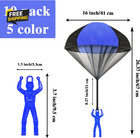 10 Pack Parachute Toy tangle Free Throwing Toy Parachute 