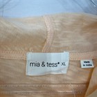 New Mia   Tess Size Xl Peach Pink Slub Knit Lightweight Hoodie Pullover Comfy