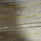 Icebreaker Merino Suren Sweetheart Wool Gray Stripe Long Sleeve Top Baselayer Xs