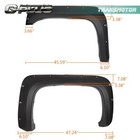 Fit For 07-13 Silverado 1500 2500hd Pocket Rivet Bolt-on Style Fender Flares 4pc