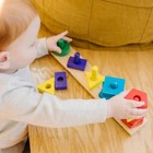 Melissa And Doug Stack And Sort Board - Wooden Educational Toy With 15 Solid