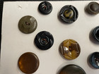 Lot 22 Early Celluloid Buttons Tight Top Wafer Carved Buffed Translucent S-xl