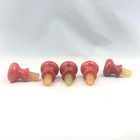 Vintage Drawer Pulls Red Cabinet Knobs Art Deco Set Of 5 Bakelite Hardware  Htf