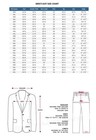 Men s Double Breasted Suit Striped   Double Vents  pants With Flat-front  5911