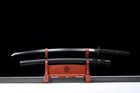 All Black Sharp Battle Ready Japanese Samurai Katana Sword T10 Steel Full Tang