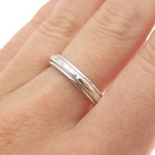 925 Sterling Silver Vintage Hammered Rotating Band Ring Size 7