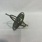 Vintage 1950s Metal Gyroscope Spinning Top Classic Physics Toy Red Center