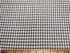 Antique Vintage Cotton Fabric Early 1900s Black   White Woven 34w 1 2yd