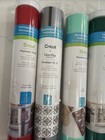 Cricut Parklane Multicolor Iron-on Vinyl Adhesive Lot Of 10 Rolls Glitter Black