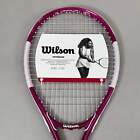 Wilson Intrigue Adult Tennis Racquet Grip 4 1 4  113 Sq In 8 9 Oz Pink white Wr0