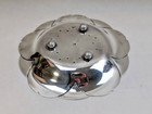 K uyeda Japanese 950 Sterling Silver Atomic Design 3 Ball Footed Dish  Bowl