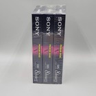 Sony Vhs Blank 8 Hour Hrs Ep 3-pack Video Tapes T-160vl wa Brand New Sealed Rare