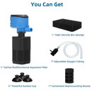 Aquarium Filter 5-15 Gallon Fish Tank Filter 120gph Powerful Pump For Aquarium