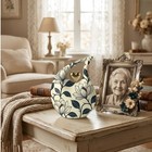 Ivory Botanical Teardrop Cremation Urn Adult Human Ashes For Your Love Ones