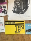 Lot Vintage Camera Manual   Misc Minolta Canon Miranda Contax Praktina   