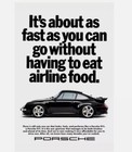 Porsche 911 Vintage Ad Print Premium Poster Wall Art