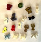 17 Cute Vintage Realistic  Plastic Animal Buttons Squirrels Horses Scotties Deer