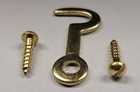 1 25  1-1 4  Brass Plated Steel Hook Latch Catch Cabinet Drawer Door Doll House 