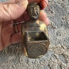 Vintage Brass bronze Japanese Man Figure Incense Burner Art Decoration