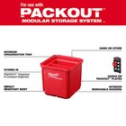 Milwaukee 48-22-8062 Bin Set For Packout W  Organizers - 2 Pk