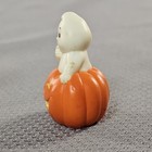 Vintage Russ Berrie Ghost In Pumpkin Jack-o-lantern Toy Figurine 1-5 8  Read   
