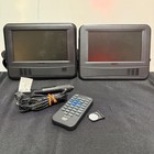 Free Ship Dual Screen 7  Mobile Dvd System Rca Drc69705e22 Slightly Used Cib