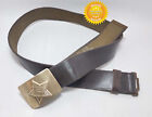 Ussr Army Belt 1987 Brass Buckle Original Dated Soviet Uniform 45  116 Cm