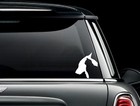 Dog And Cat Silhouette Die Cut Vinyl Car Window Decal Sticker Us Seller