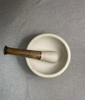 Antique Large Wedgwood Best Composition Apothecary Mortar Pestle Made In England