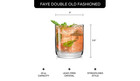 Joyjolt Faye 10 Oz Old Fashioned Whiskey Glasses Set Of 6 Clear Rock Tumblers