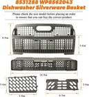 Dishwasher Silverware Basket For Whirlpool Kitchenaid Dishwasher Utensil Rack