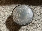 Early 20c Cut Crystal Glass   Sterling Silver Top Dresser Vanity Jars Powder Jar