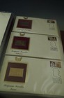 75 Golden Replicas Of United States Stamps First Day Of Issue Covers 22k Gold